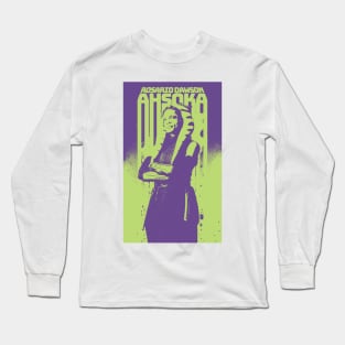 Rosario Dawson in Ahsoka graphic design illustration ironpalette Long Sleeve T-Shirt